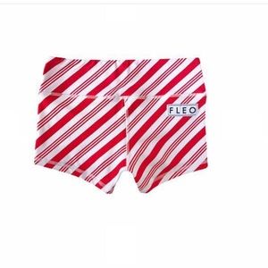 Candy Cane Fleo Shorts